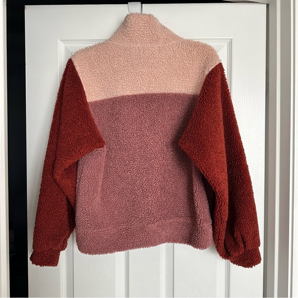 Universal threads color block Sherpa quarter zip - xs - Picture 4 of 4